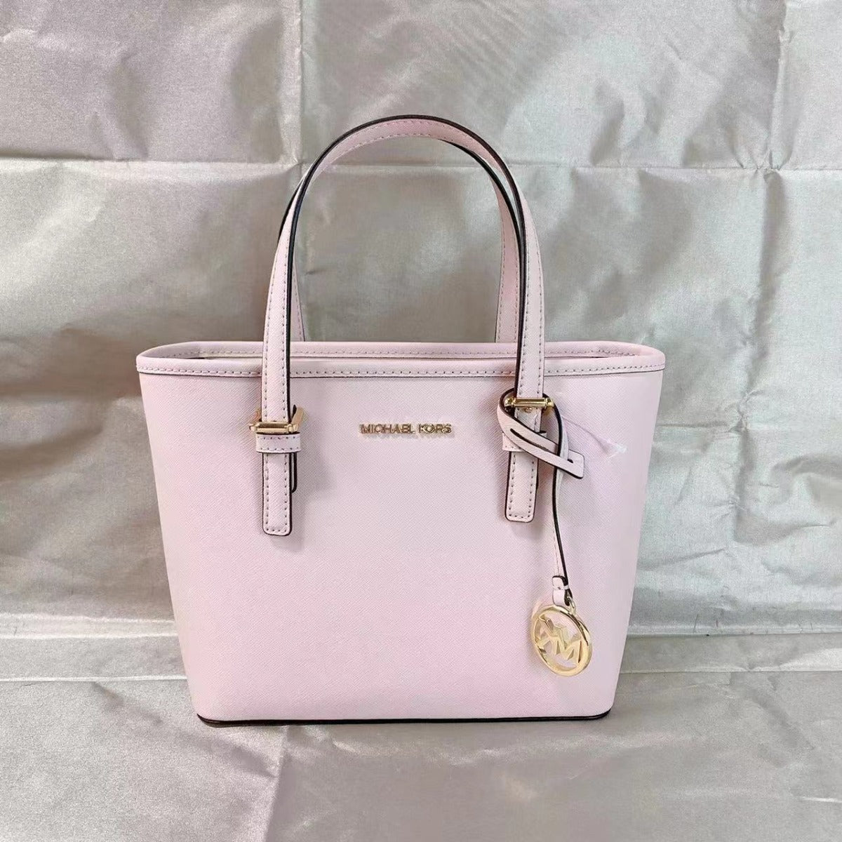 MICHAEL KORS 35T9GTVT0L Jet Set Travel Extra-Small Tote Bag In Powder Blush MICHAEL KORS 35T9GTVT0L Jet Set Travel Extra-Small Tote Bag In Powder Blush